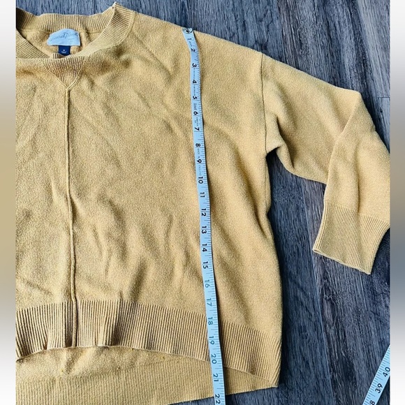 Marigold Yellow Sweater Crewneck Pullover Size Medium By Universal Threads - Picture 7 of 8
